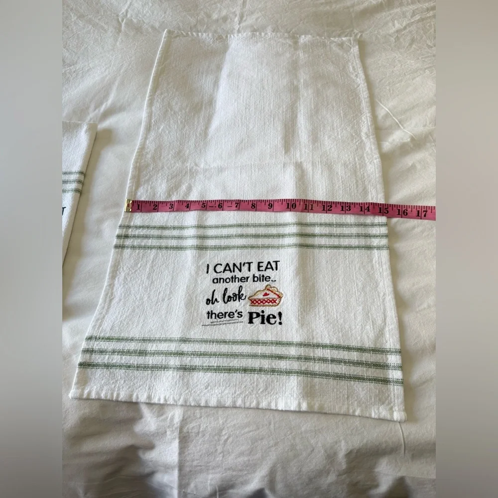 Kay Dee Designs | Set 2 Kitchen Towels | “I Can’t Eat Another Bite, Look Pie!”